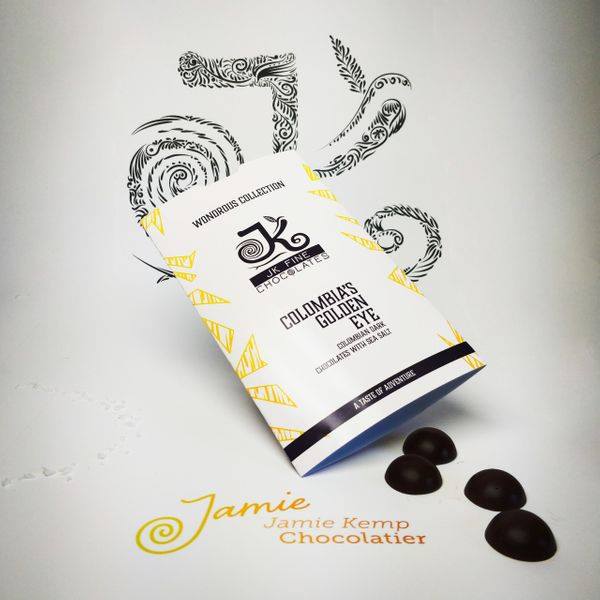 JK Fine Chocolates Wondrous packaging for Colombia's Golden Eye