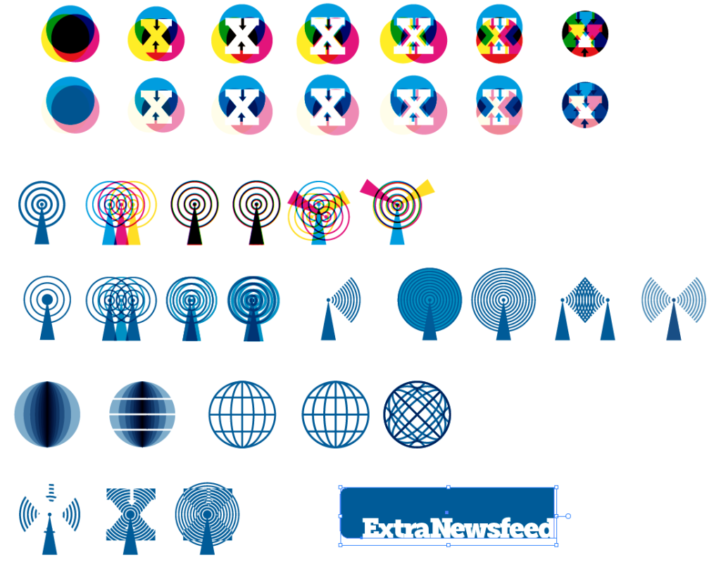 Logo development for Extra Newsfeed