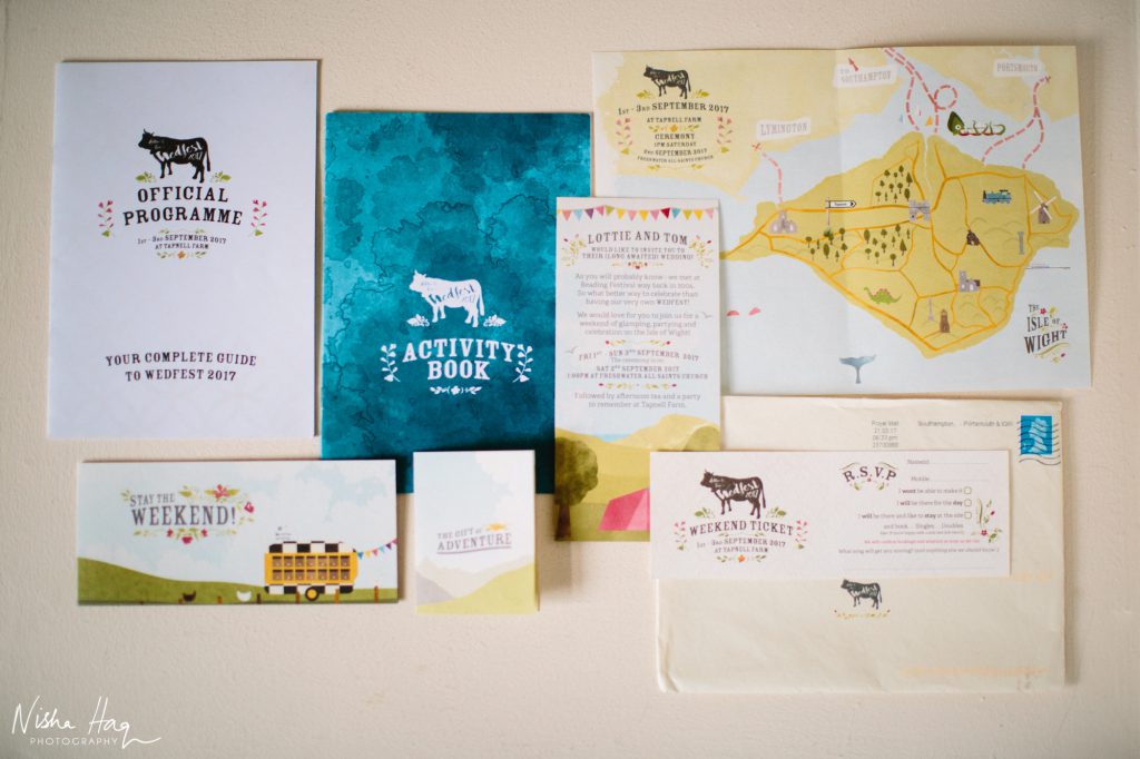 Wedfest Lottie & Tom wedding invites - Nisha Haq Photography